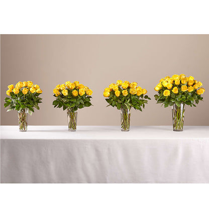 Long Stem Yellow Rose Bouquet –  Harpers House Of Flowers, Goldsboro NC