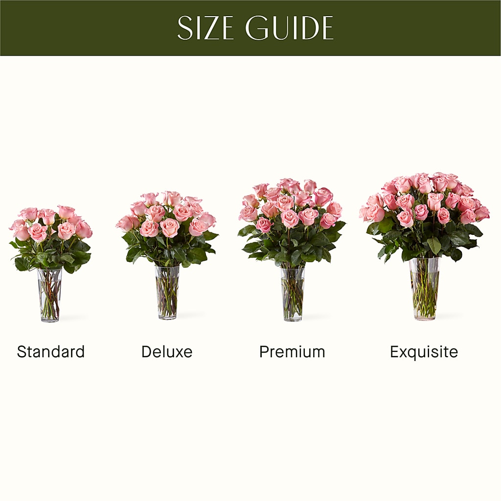 Long Stem Pink Rose Bouquet –  Harpers House Of Flowers, Goldsboro NC