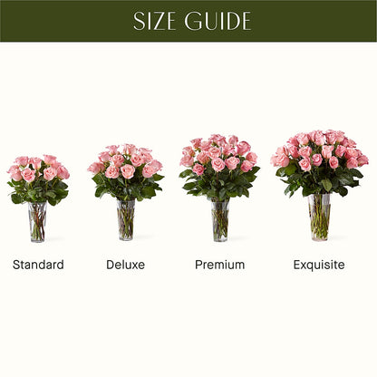 Long Stem Pink Rose Bouquet –  Harpers House Of Flowers, Goldsboro NC