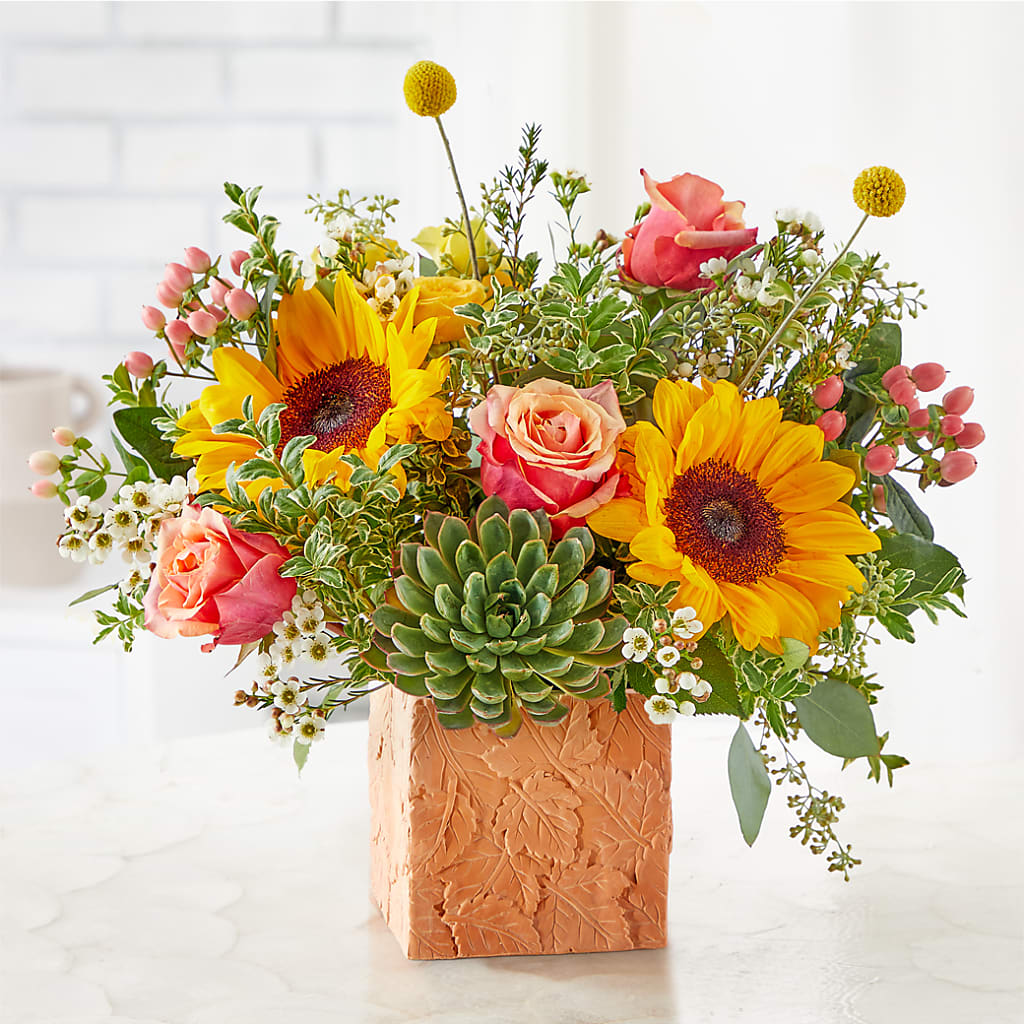 Sunflower Season Bouquet –  Harpers House Of Flowers, Goldsboro NC
