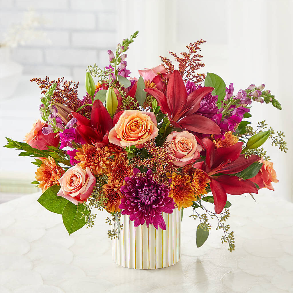 Burgundy Landscape Bouquet –  Harpers House Of Flowers, Goldsboro NC