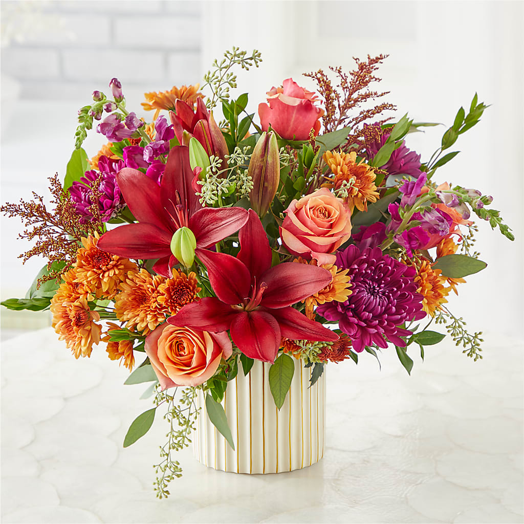 Burgundy Landscape Bouquet –  Harpers House Of Flowers, Goldsboro NC