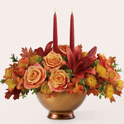 Harvest Table Centerpiece –  Harpers House Of Flowers, Goldsboro NC