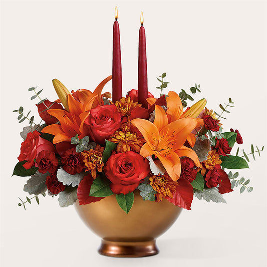 Fruits of Fall Centerpiece –  Harpers House Of Flowers, Goldsboro NC
