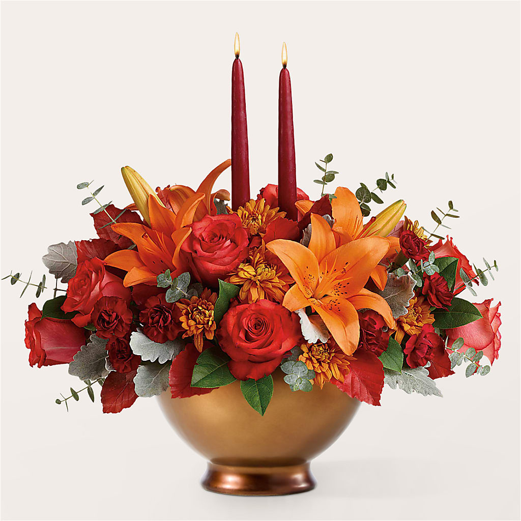 Fruits of Fall Centerpiece –  Harpers House Of Flowers, Goldsboro NC