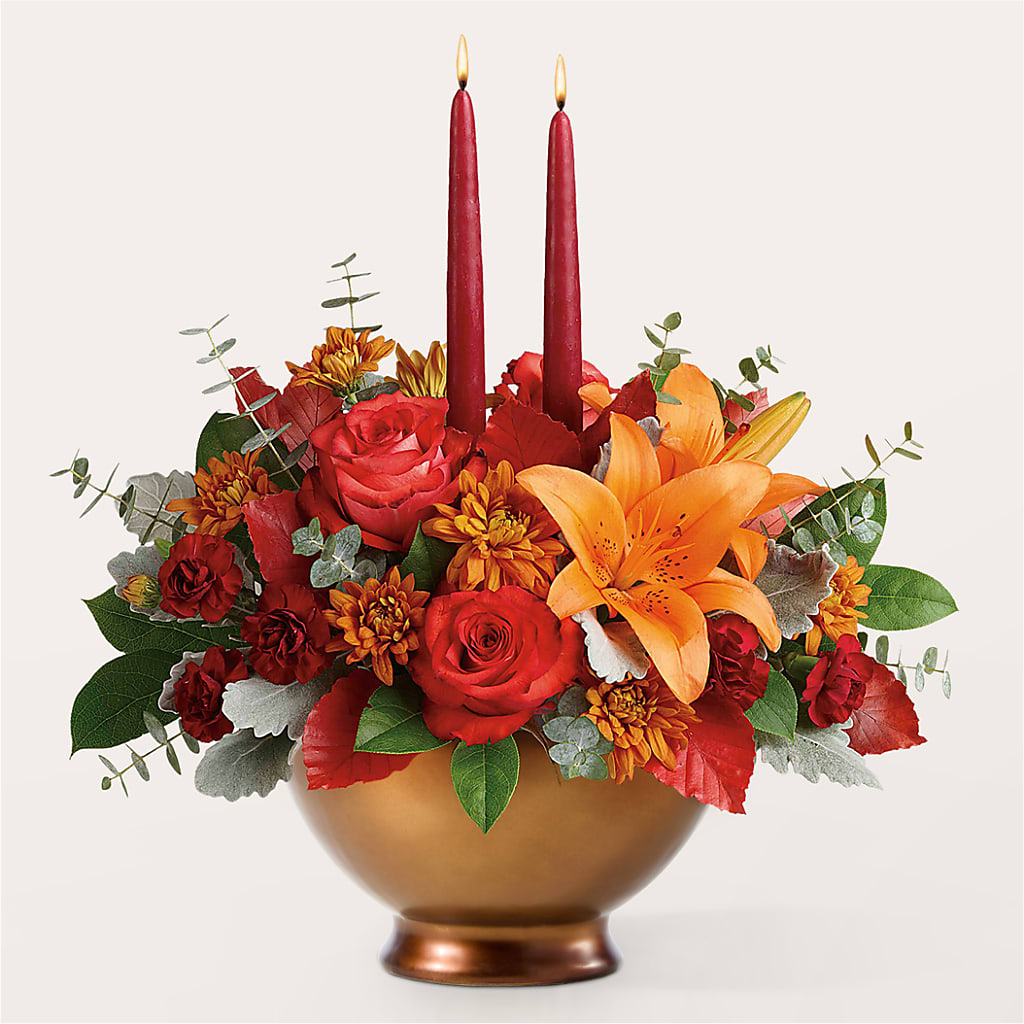 Fruits of Fall Centerpiece –  Harpers House Of Flowers, Goldsboro NC