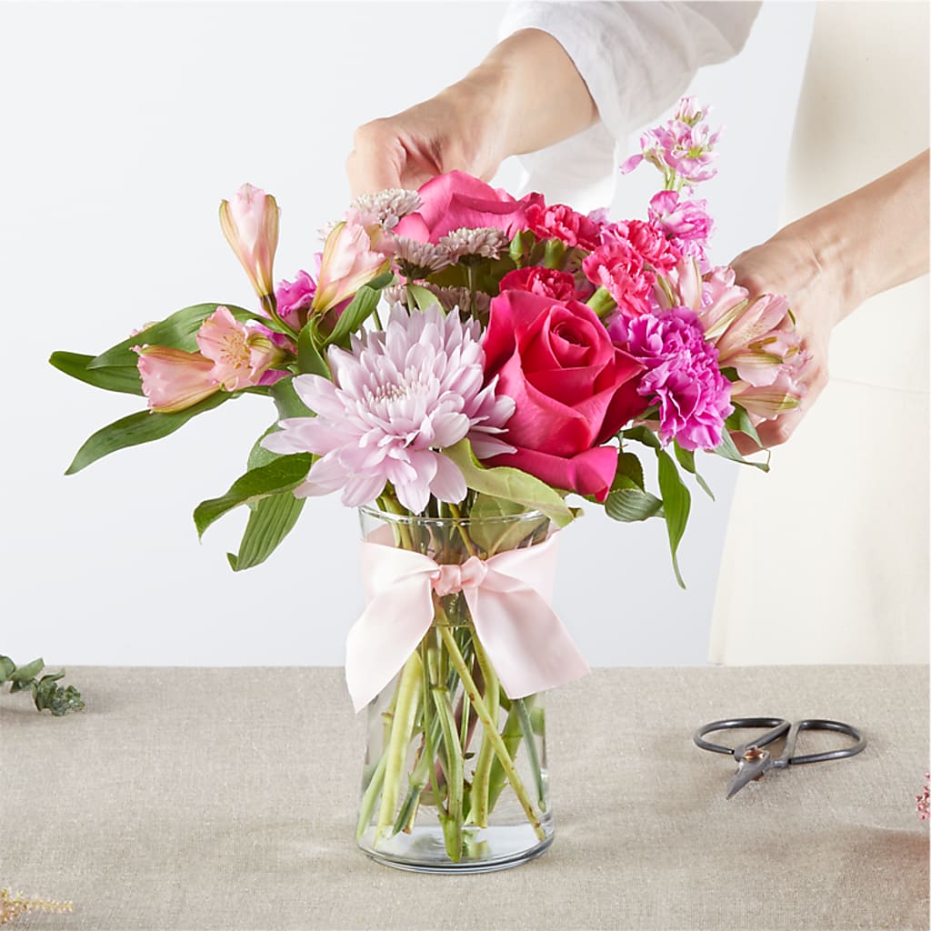 Pink Ribbon - A Florist Original –  Harpers House Of Flowers, Goldsboro NC
