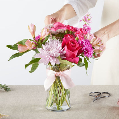 Pink Ribbon - A Florist Original –  Harpers House Of Flowers, Goldsboro NC