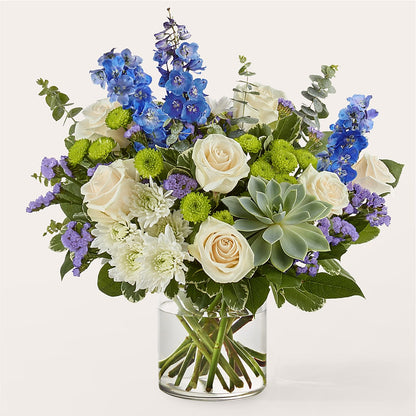 Cerulean Waves Bouquet –  Harpers House Of Flowers, Goldsboro NC