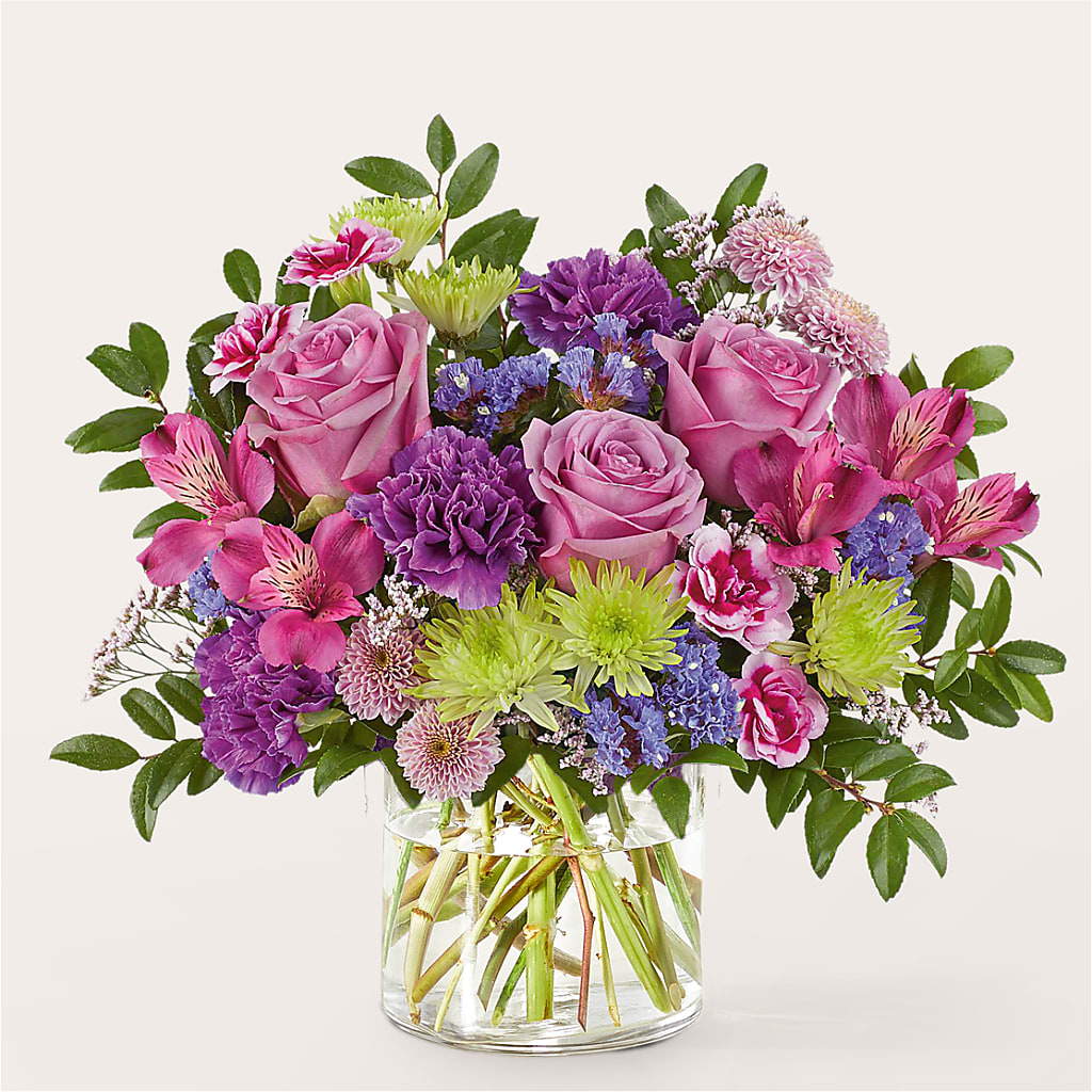 Glass Half Full Bouquet –  Harpers House Of Flowers, Goldsboro NC