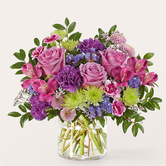 Glass Half Full Bouquet –  Harpers House Of Flowers, Goldsboro NC