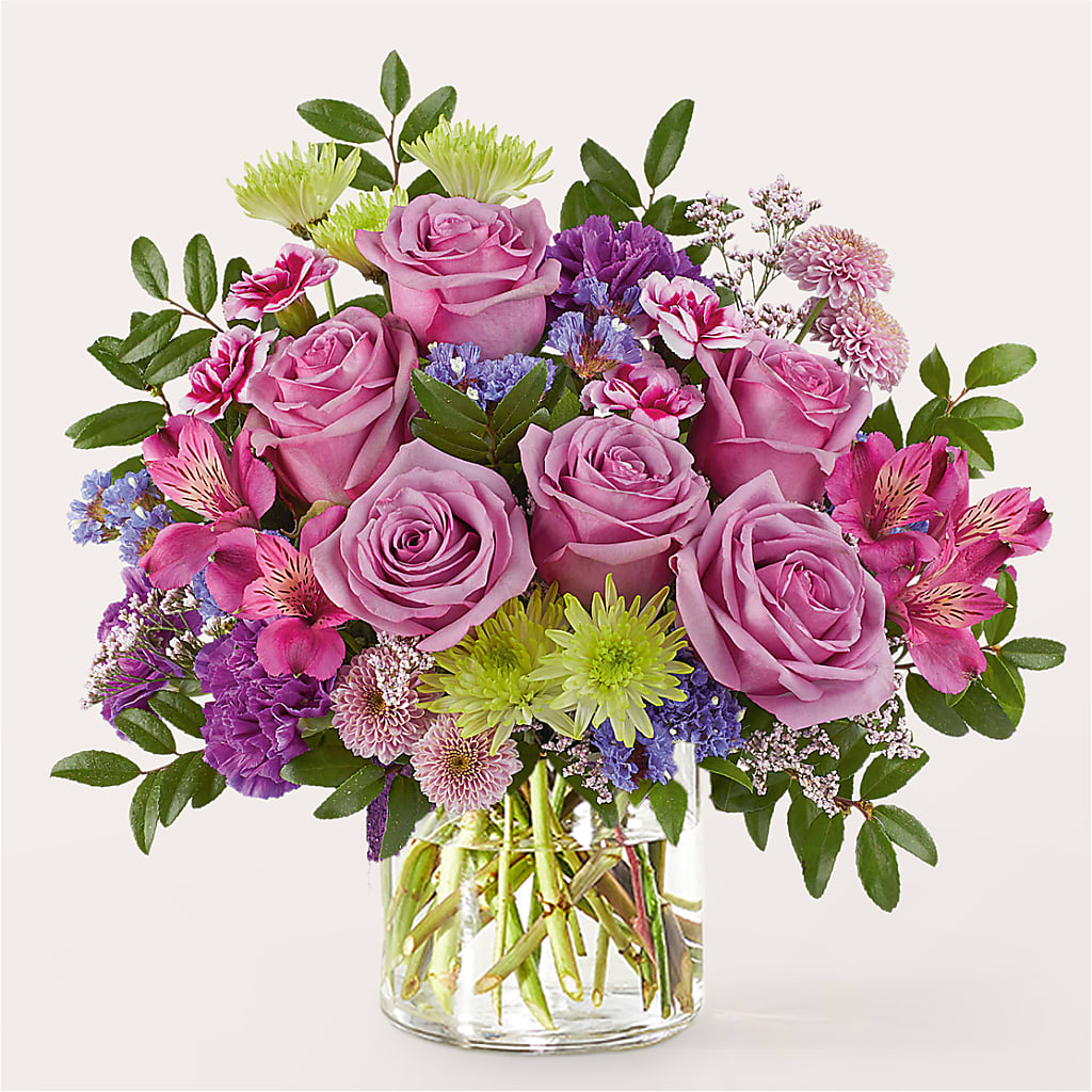 Glass Half Full Bouquet –  Harpers House Of Flowers, Goldsboro NC