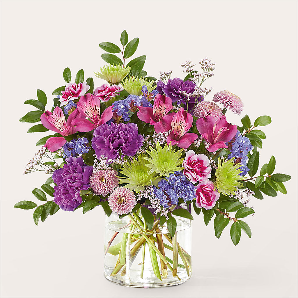 Glass Half Full Bouquet –  Harpers House Of Flowers, Goldsboro NC
