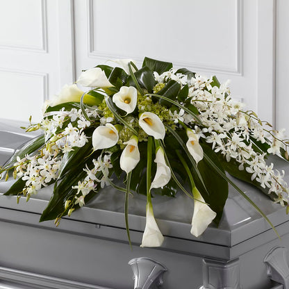 Angel Wings Casket Spray –  Harpers House Of Flowers, Goldsboro NC