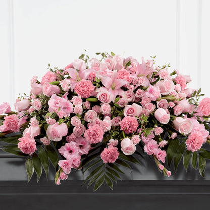 Garden of Comfort Casket Spray (Standard) –  Harpers House Of Flowers, Goldsboro NC