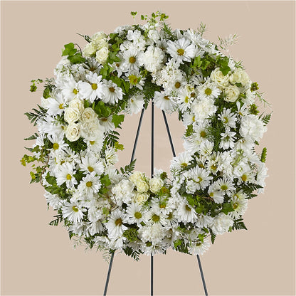 Faithful Wishes Wreath –  Harpers House Of Flowers, Goldsboro NC