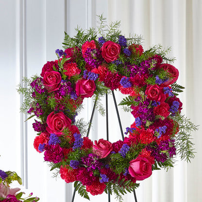 Calming Colors Wreath –  Harpers House Of Flowers, Goldsboro NC