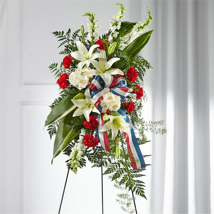 Stars of Life Standing Spray –  Harpers House Of Flowers, Goldsboro NC