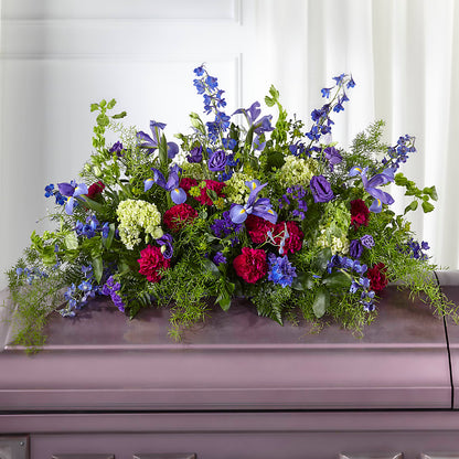 Always Treasured Casket Spray –  Harpers House Of Flowers, Goldsboro NC