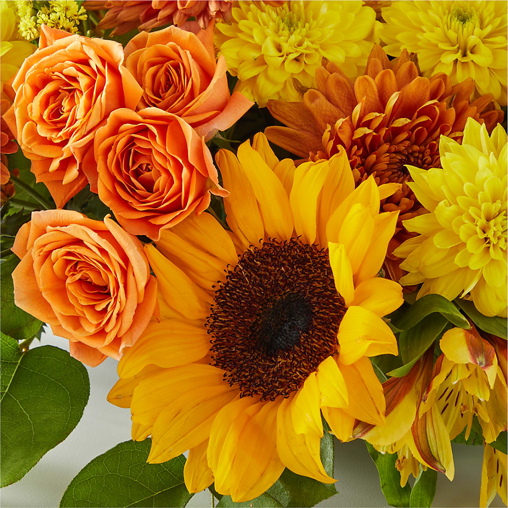 Autumn Harmony Centerpiece –  Harpers House Of Flowers, Goldsboro NC