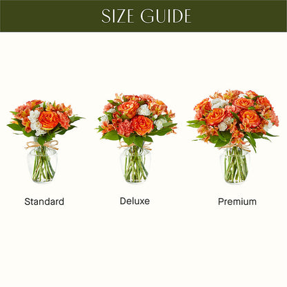 Apricot Glow Bouquet –  Harpers House Of Flowers, Goldsboro NC