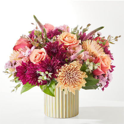 Berry Cobbler Bouquet with Ivory Vase –  Harpers House Of Flowers, Goldsboro NC
