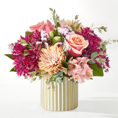 Berry Cobbler Bouquet with Ivory Vase –  Harpers House Of Flowers, Goldsboro NC