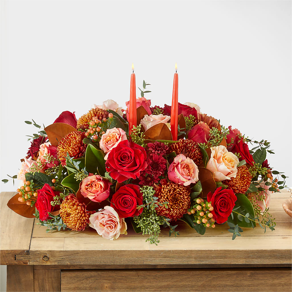 Gather Near Centerpiece –  Harpers House Of Flowers, Goldsboro NC