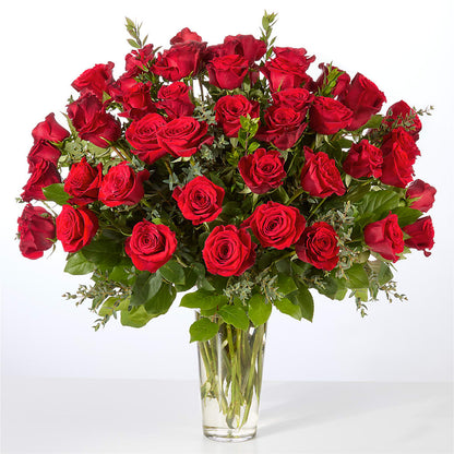 Forever Yours Fifty Stem Red Rose Bouquet –  Harpers House Of Flowers, Goldsboro NC
